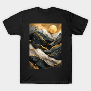 Abstract Mountain Sunset T-Shirt